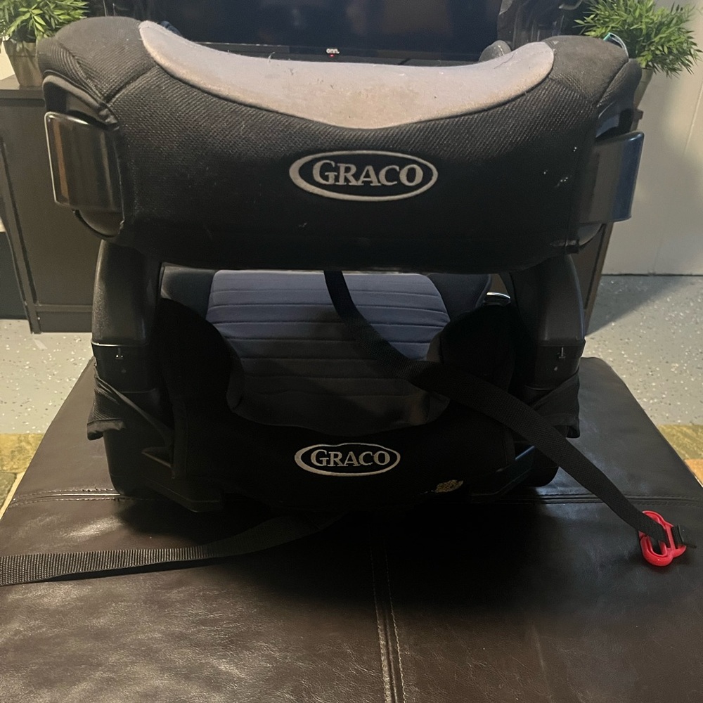 Black Convertible Child Car Seat - Safe Travel Seating, Booster Seat X2